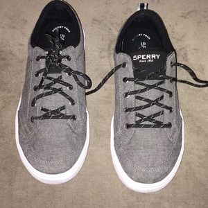 Boys gently worn Sherry Top-Sider lace up shoes